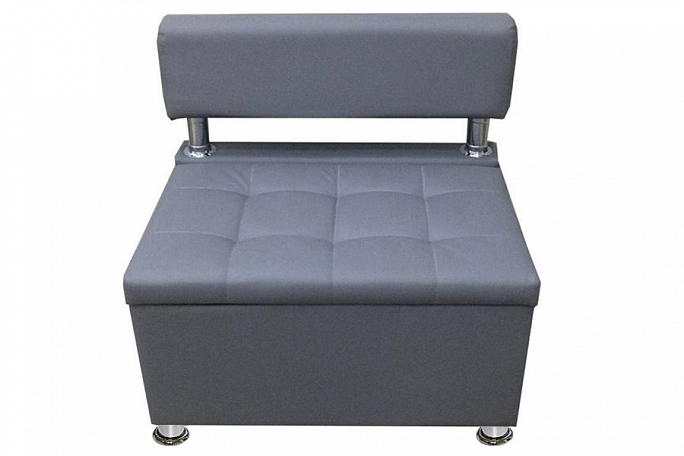 Диван кухонный "Парма" серый кожзам