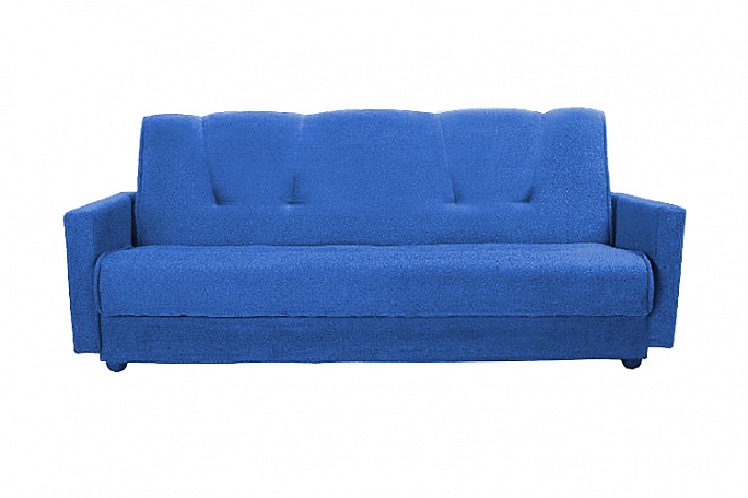 Диван-кровать "Доступный Книжка" в велюре Астра синий 120 ППУ, уценка