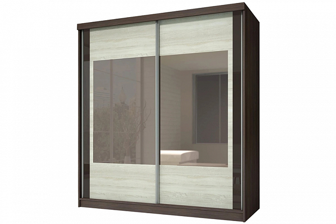 Шкаф купе 2-х створчатый "Домашний-5" Лакобель