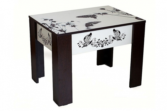 Чайный столик "ЧС" рисунок "Бабочки А2"