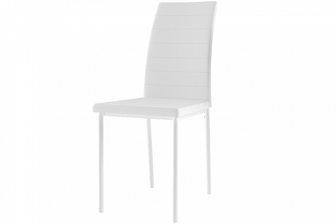 Стул Leset (Лесет) "Бишо" металл белый/экокожа белая