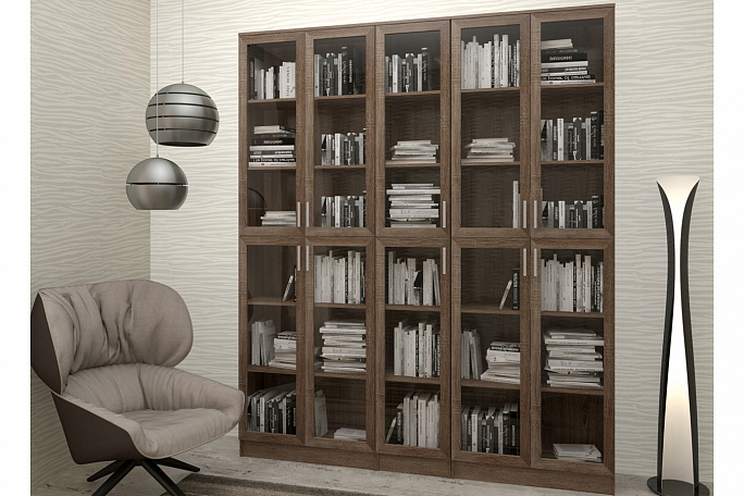 Библиотека "Архив-7" прозрачные стекла