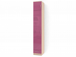 Стеклянный книжный шкаф пенал "п-8г"