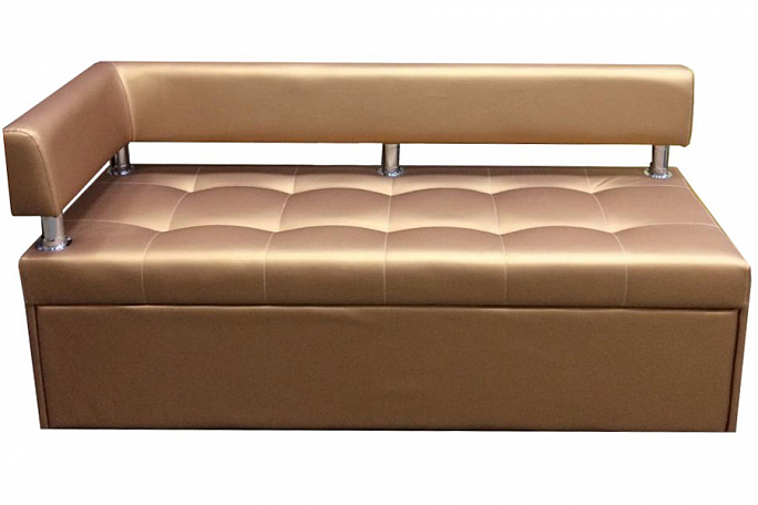 Диван-кровать кухонный "Дельфин" золотой кожзам