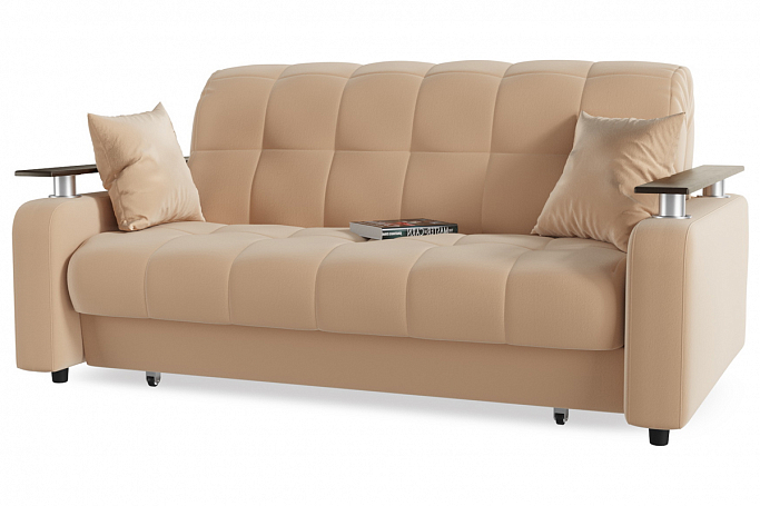 Диван-кровать прямой "Карина" Light Beige аккордеон
