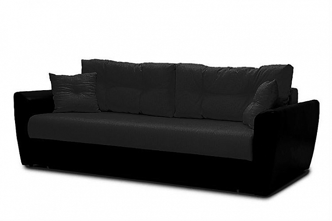 Диван-кровать "Амстердам" еврокнижка, велюр черный