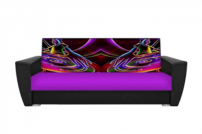 Диван-кровать "Граффити" 06, фото-принт