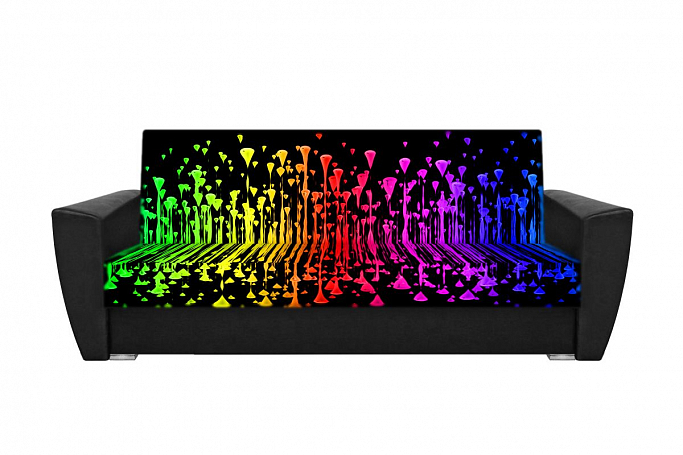 Диван-кровать "Граффити" 10, фото-принт