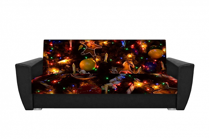 Диван-кровать "Новогодний" 15, фото-принт