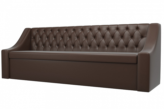 Кухонный диван-кровать "Мерлин" коричневая экокожа, 101143