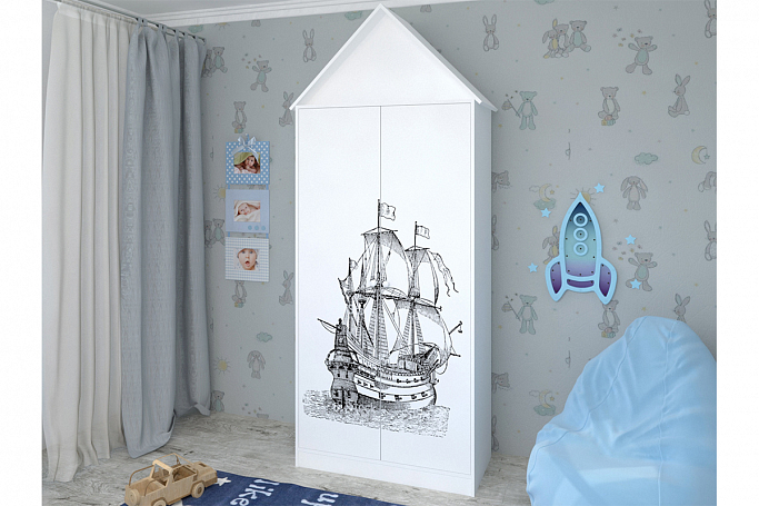 Шкаф № 2 "Звездочка" фотопечать