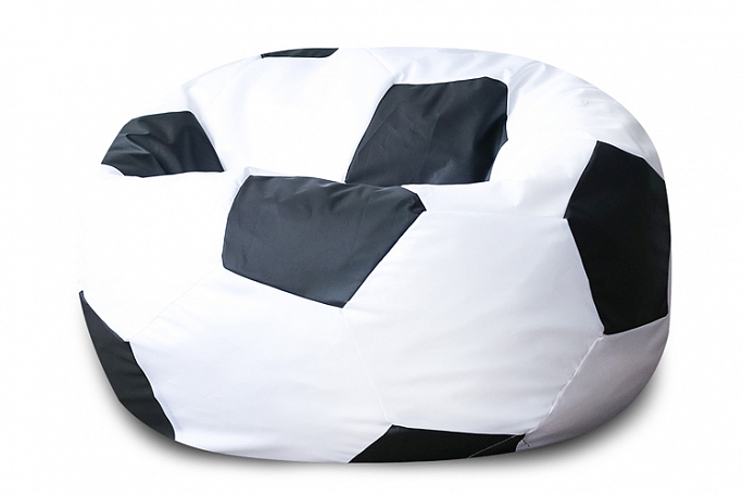 Кресло "Мяч" оксфорд бело-черный