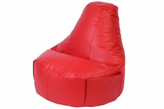 Кресло "Комфорт" красная экокожа