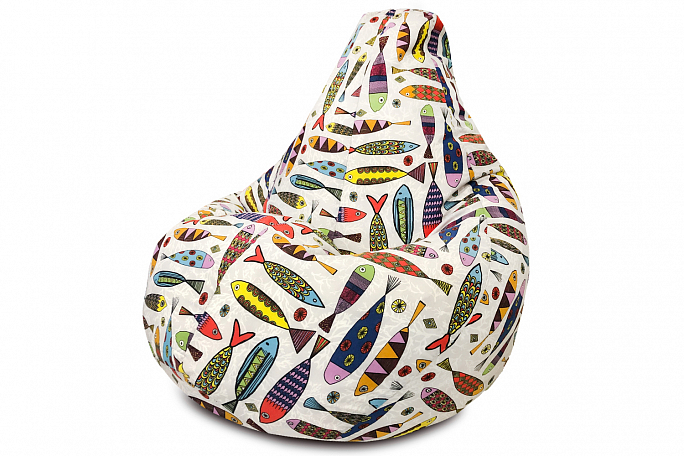 Кресло-мешок груша "Рыбки" XL