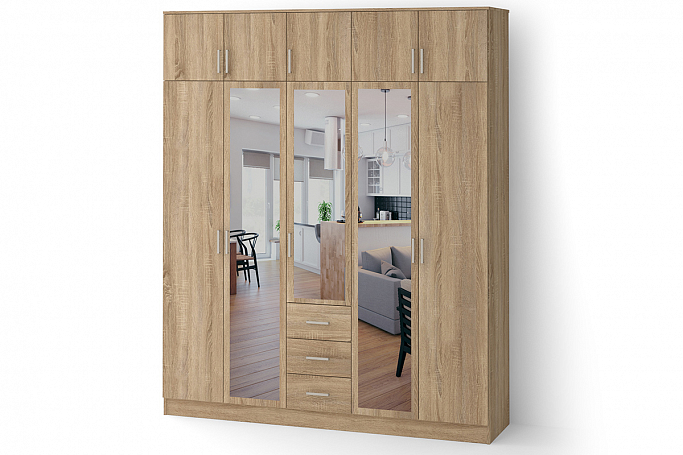 Шкаф пятистворчатый "ШРП-5.3 ЛЗ.3+А"