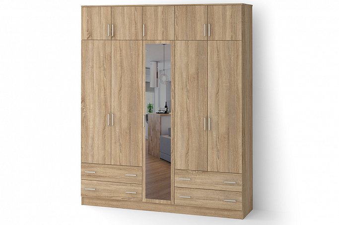 Шкаф пятистворчатый "ШРП-5.4 ЛЗ.1+А"