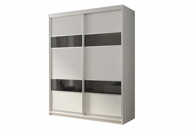 Шкаф-купе 2-дверный "Кааппи 7", белый бриллиант