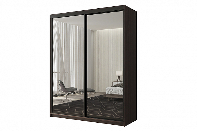 Шкаф-купе 2-дверный "Кааппи 1", венге