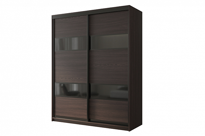 Шкаф-купе 2-дверный "Кааппи 7",венге