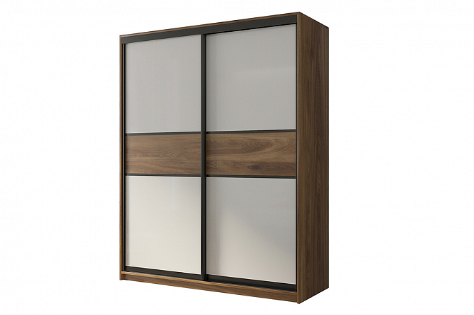 Шкаф-купе 2-дверный "Кааппи 11", дуб Кастелло бренди