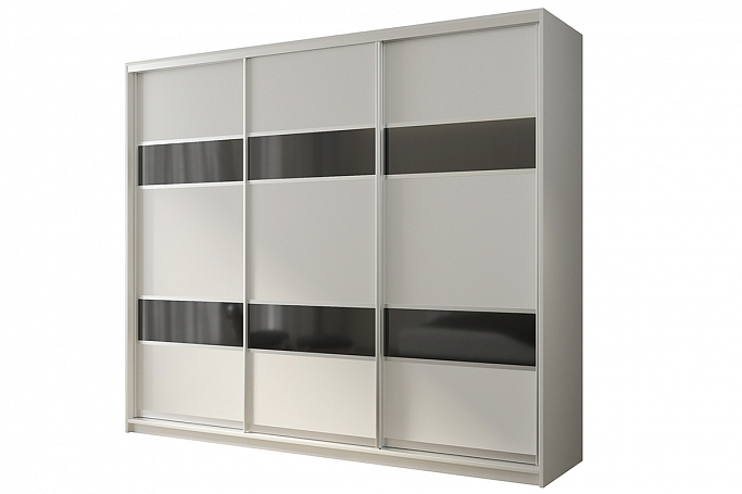Шкаф-купе 3-дверный "Кааппи 7", белый бриллиант