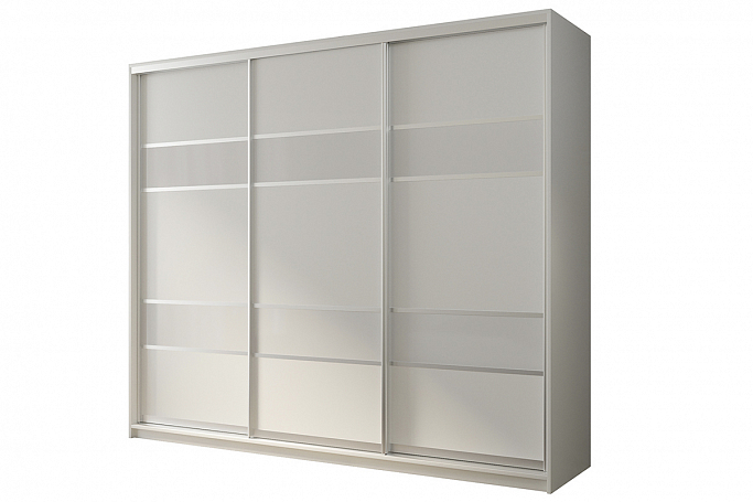 Шкаф-купе 3-дверный "Кааппи 8", белый бриллиант