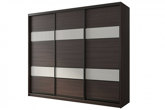 Шкаф-купе 3-дверный "Кааппи 8", венге