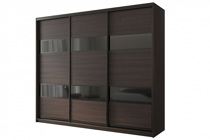 Шкаф-купе 3-дверный "Кааппи 7", венге