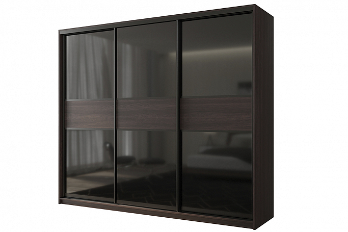 Шкаф-купе 3-дверный "Кааппи 12", венге