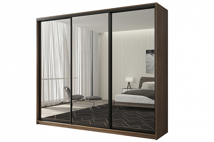 Шкаф-купе 3-дверный "Кааппи 1", морское дерево Винтаж