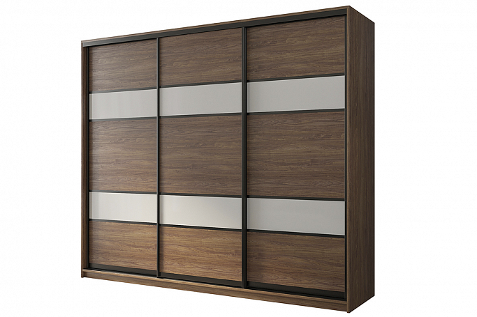 Шкаф-купе 3-дверный "Кааппи 8", морское дерево Винтаж