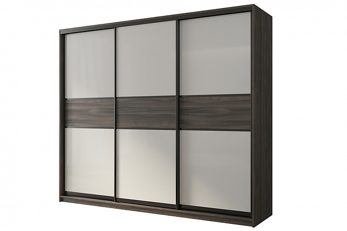 Шкаф-купе 3-дверный "Кааппи 11", орех Тьеполо