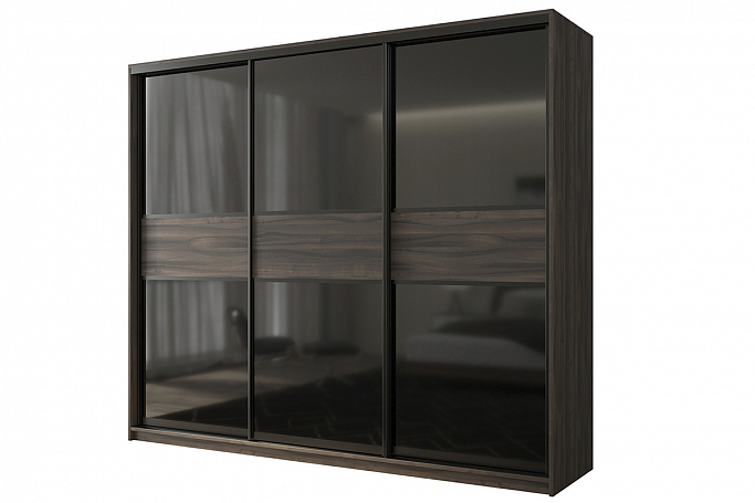 Шкаф-купе 3-дверный "Кааппи 12", орех Тьеполо