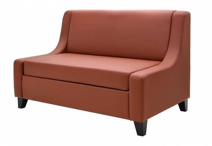 Диван 2-х местный "Версаль" A-05 в наличии 1шт в кожзаме люкса рэд