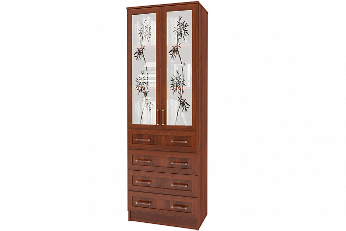 Шкаф №8 к Библиотеке "Архив" стекла пескоструй