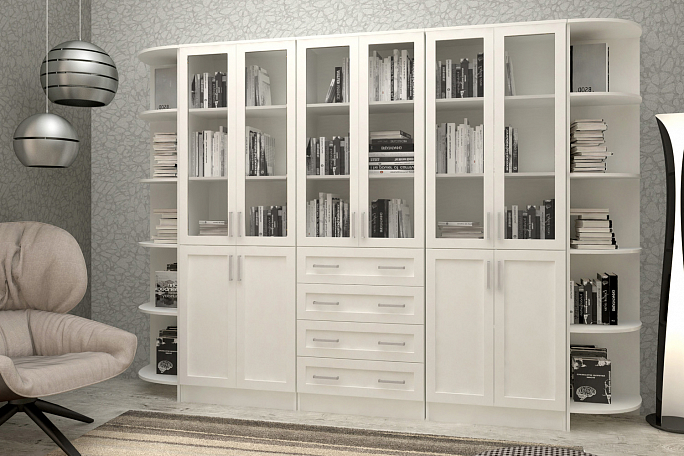 Библиотека "Архив-4" прозрачные стекла