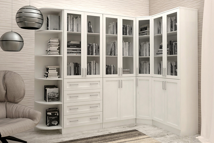 Библиотека "Архив-3" прозрачные стекла