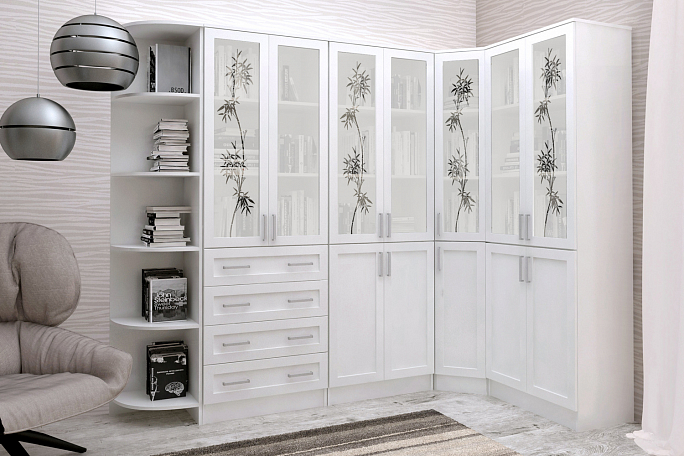 Библиотека "Архив-3" стекла пескоструй