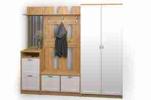 Современная прихожая со шкафом и ящиками "ольга-15м"