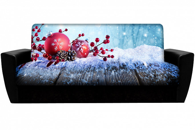 Диван-кровать "Новогодний" принт №5