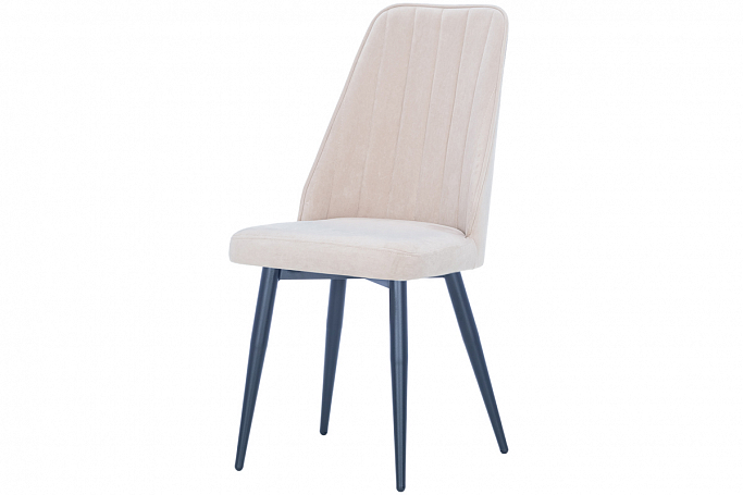 Стул Leset (Лесет) "Дрим" металл черный/велюр Vendetta (Вендетта) 3 бежевый