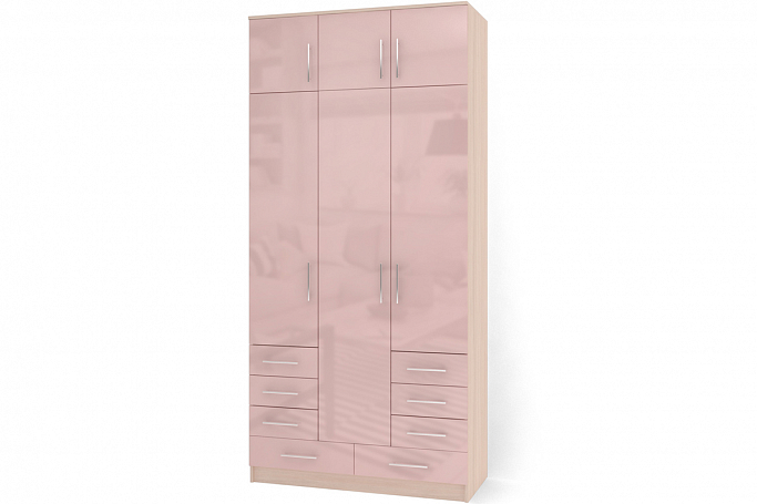 Шкаф трехстворчатый "Т-20Г" 120x55x240 в наличии 1шт в цвете дуб млечный/мамбо