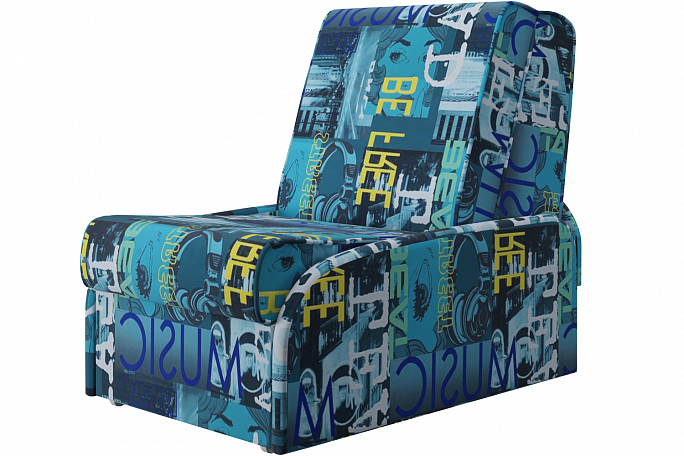 Кресло-кровать "Глобус" микровелюр Musicl (Мусикл) 2