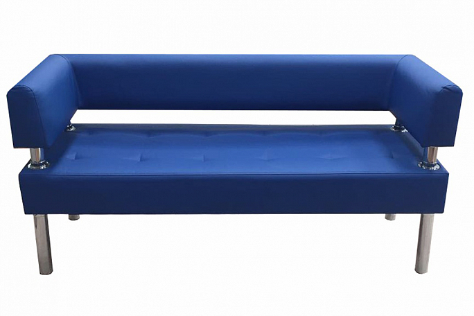 Диван "Сантьяго" с боковинами в наличии 1шт в сером кожзаме