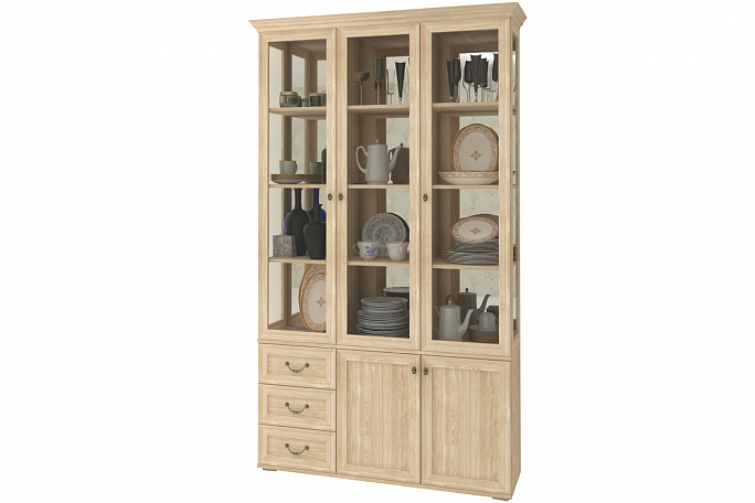 Шкаф "Витраж-6" прозрачные стекла