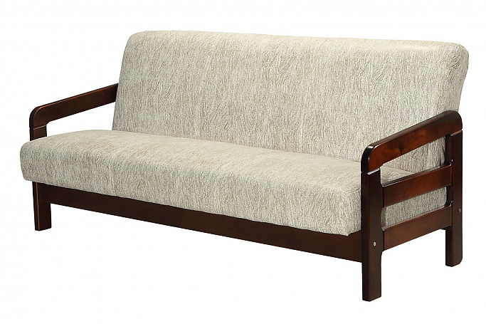 Диван-кровать "Вега-34" в наличии 1шт в рогожке браво пурпл, цвет дерева снег