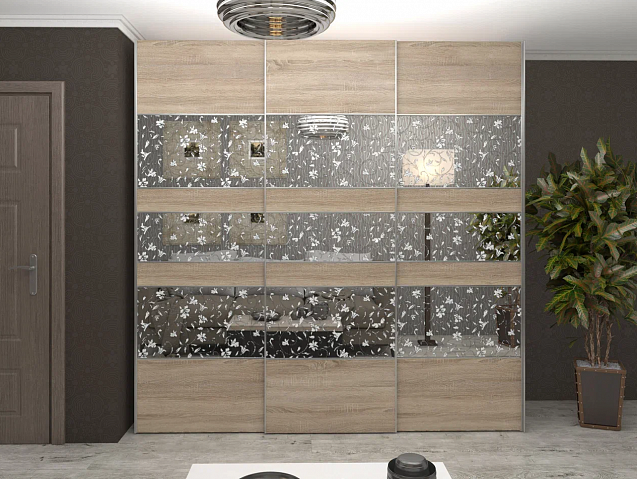 Шкаф-купе трехстворчатый "Рондо" 3(48)