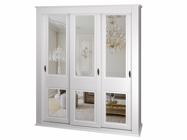 Шкаф-купе трехстворчатый "Греция" зеркало/зеркало