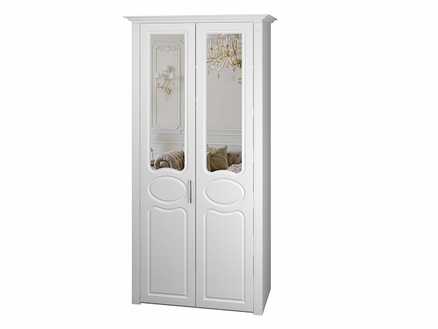 Шкаф-купе 2х створчатый "Дегар люкс" зеркало/глухой