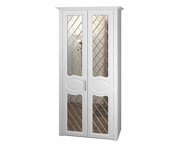 Шкаф-купе 2х створчатый "Дегар люкс" зеркало гравировка/зеркало гравировка